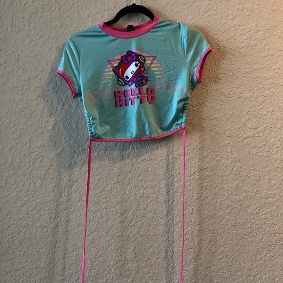 Hello Kitty Tops - Hello Kitty X Shein Open Back Tank Top Small